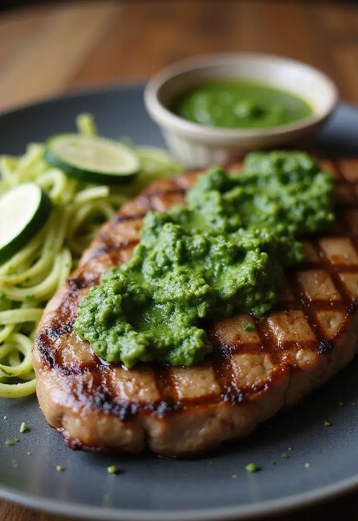 27 Low Carb Steak Recipes Perfect for Dinner Plans - 26. Steak with Pesto