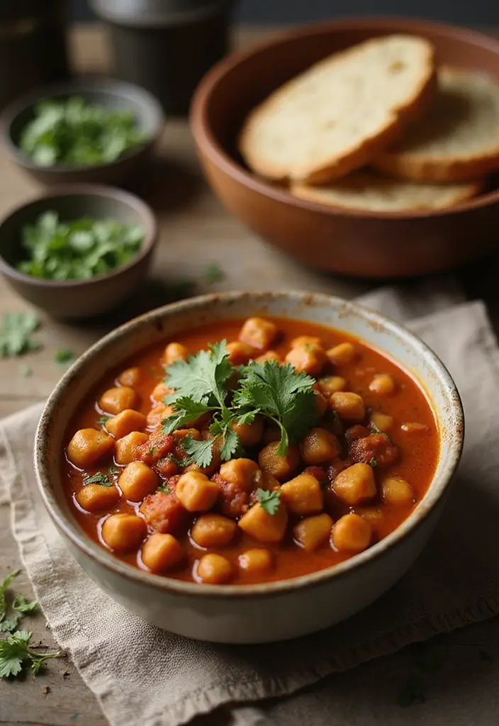27 Quick and Easy Winter Dinner Recipes to Stay Warm - 12. Moroccan Chickpea Stew