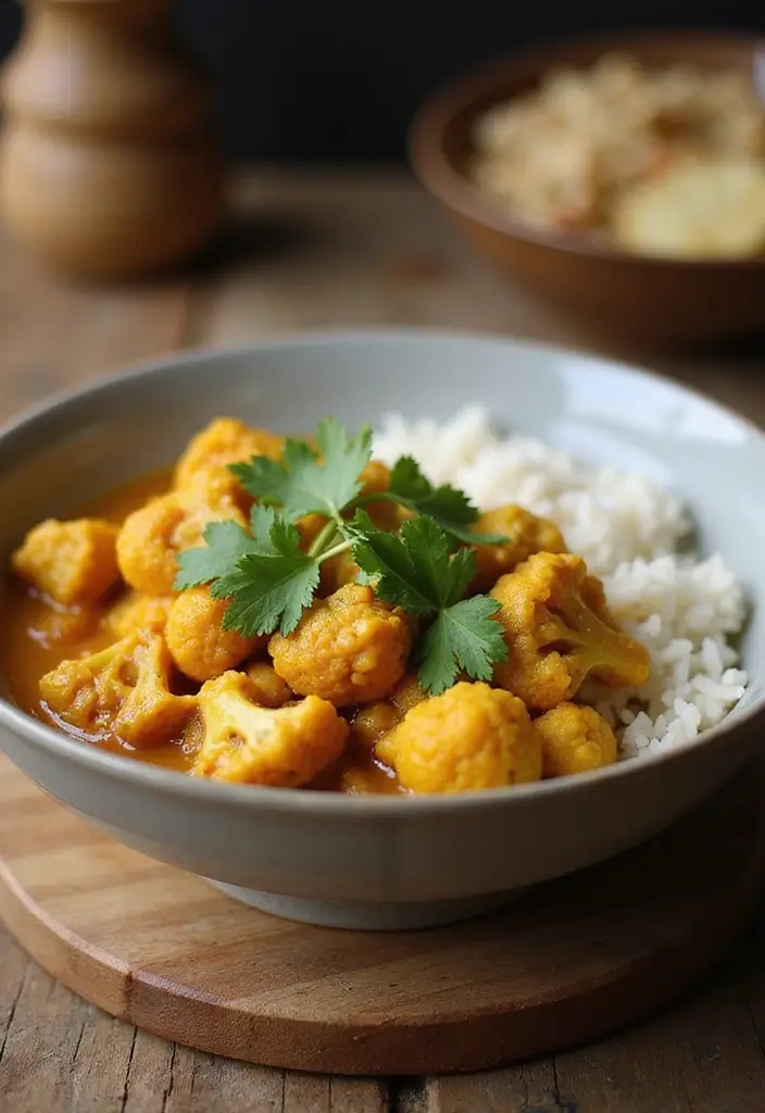 27 Quick and Easy Winter Dinner Recipes to Stay Warm - 13. Easy Cauliflower Curry