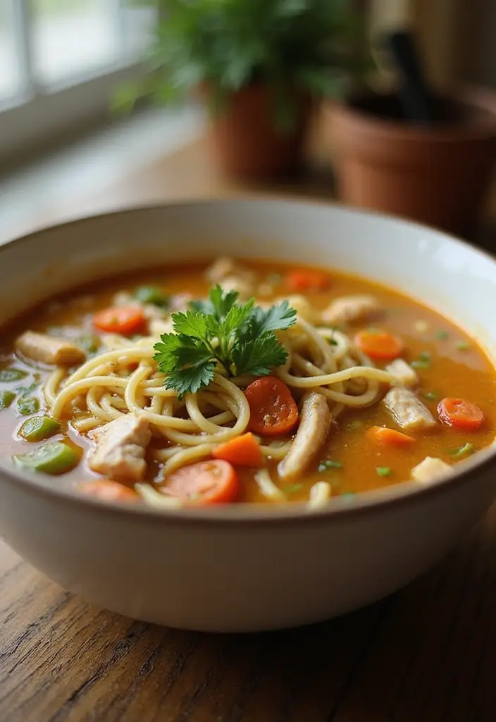 27 Quick and Easy Winter Dinner Recipes to Stay Warm - 17. Easy Chicken Noodle Soup