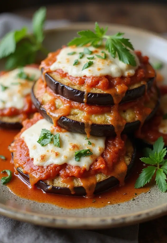 27 Quick and Easy Winter Dinner Recipes to Stay Warm - 19. Easy Eggplant Parmesan
