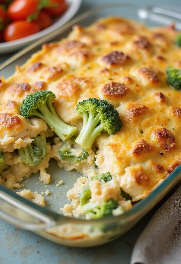 28 Easy 4 Ingredient Casserole Recipes for Dinner Tonight - 12. Creamy Chicken and Broccoli Casserole