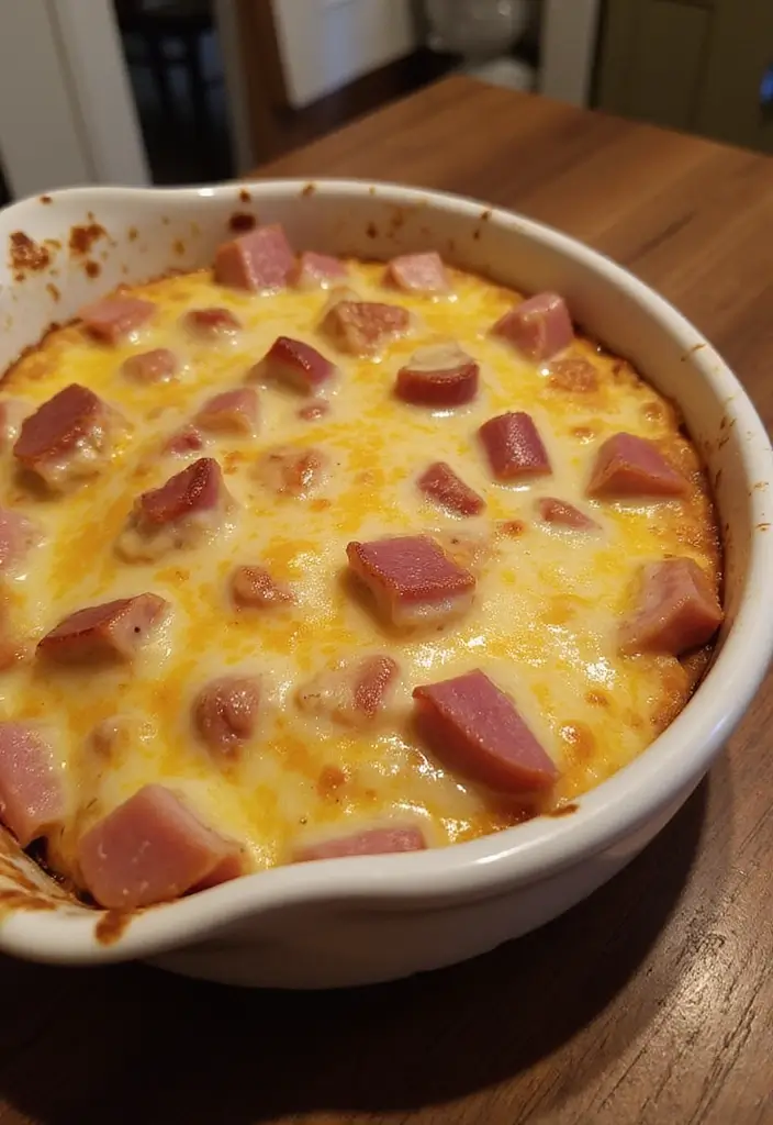 28 Easy 4 Ingredient Casserole Recipes for Dinner Tonight - 17. Ham and Cheese Casserole