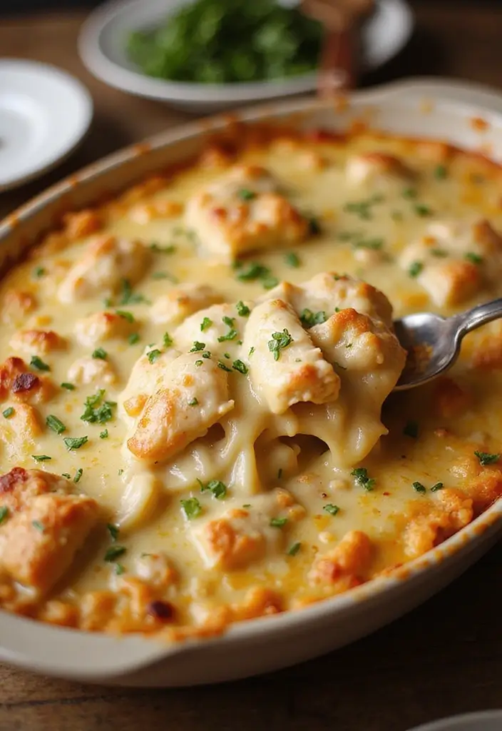 28 Easy 4 Ingredient Casserole Recipes for Dinner Tonight - 23. Chicken Alfredo Casserole