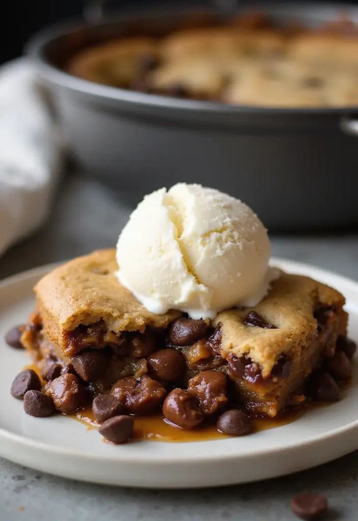 28 Easy 4 Ingredient Casserole Recipes for Dinner Tonight - 28. Chocolate Chip Cookie Casserole