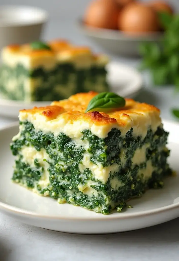 28 Easy 4 Ingredient Casserole Recipes for Dinner Tonight - 9. Spinach and Ricotta Casserole