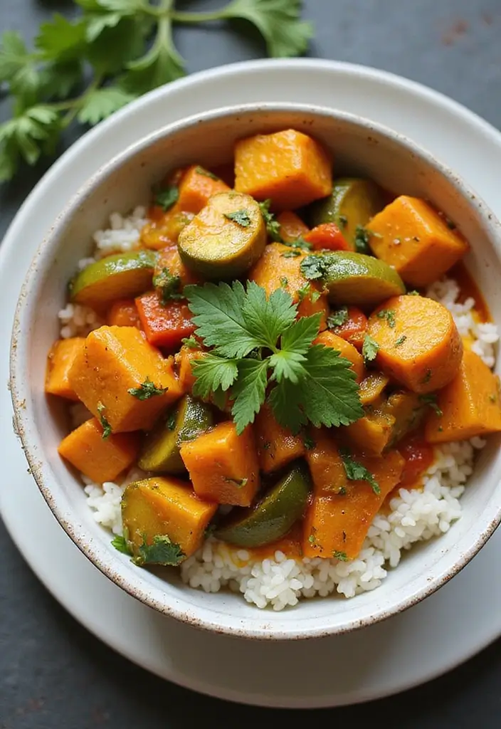 28 Easy Cheap Dinner Recipes for Two on a Budget - 17. Vegetable Curry
