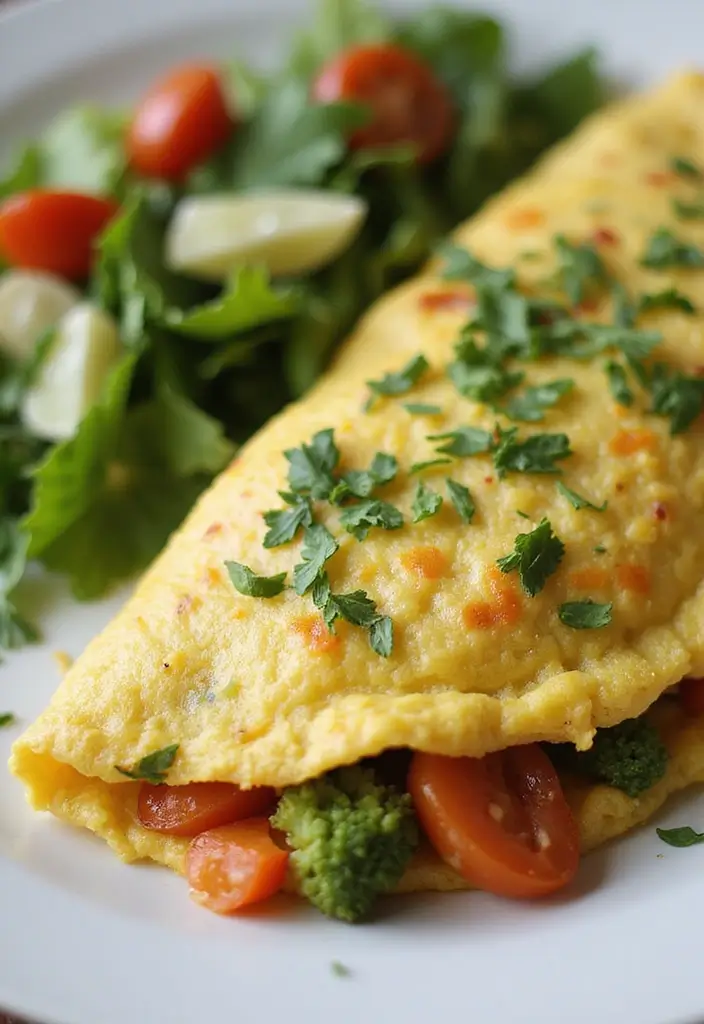 28 Easy Cheap Dinner Recipes for Two on a Budget - 20. Veggie Omelette