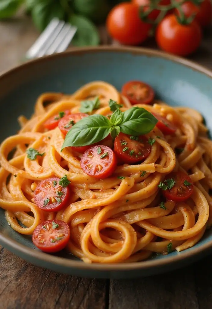 28 Easy Cheap Dinner Recipes for Two on a Budget - 28. Creamy Tomato Pasta