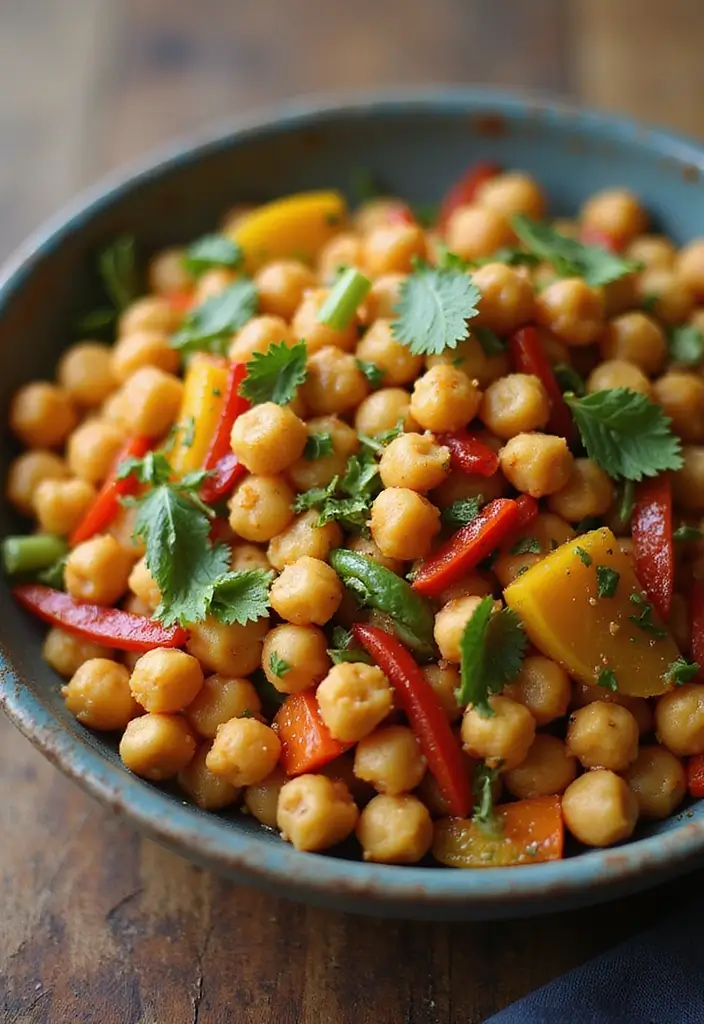 28 Easy Cheap Dinner Recipes for Two on a Budget - 3. Chickpea Stir-Fry