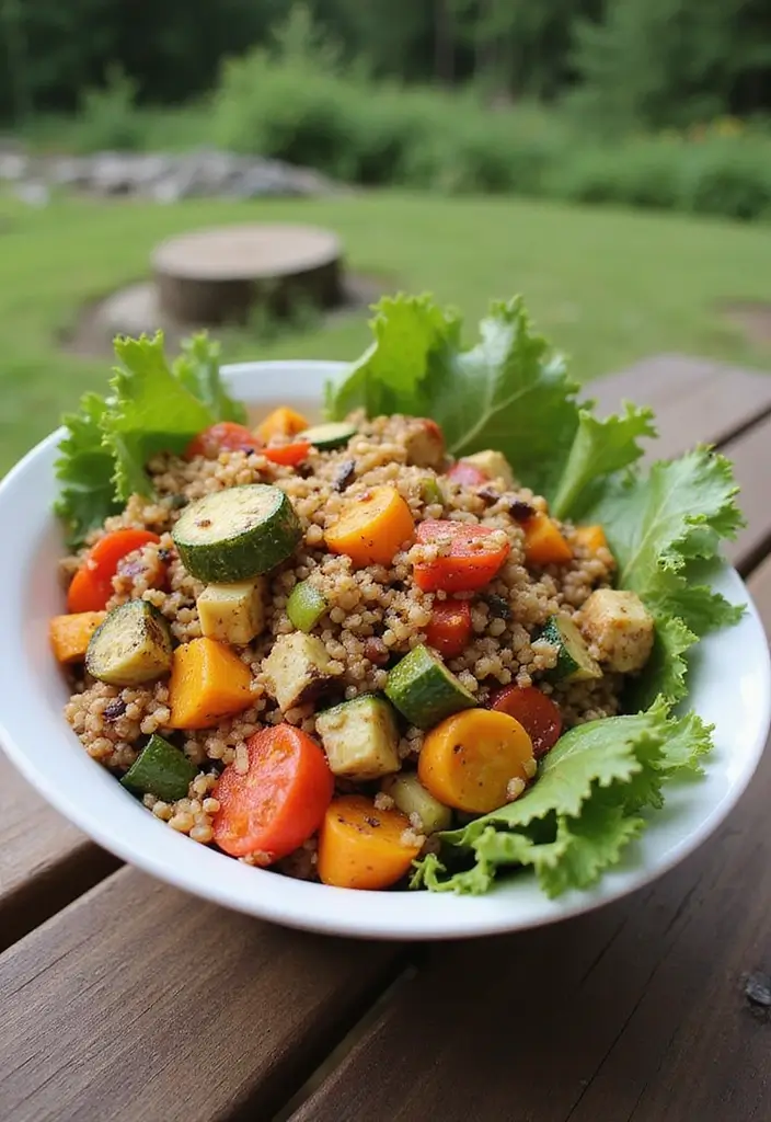 28 Easy Dinner Recipes for Two That Are Perfect Any Night - 18. Roasted Vegetable Quinoa Salad