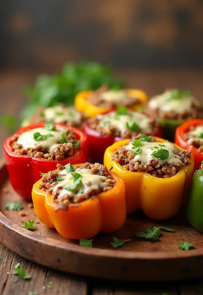 28 Ground Beef and Rice Recipes That Make Dinner Easy - 13. Ground Beef and Rice Stuffed Peppers