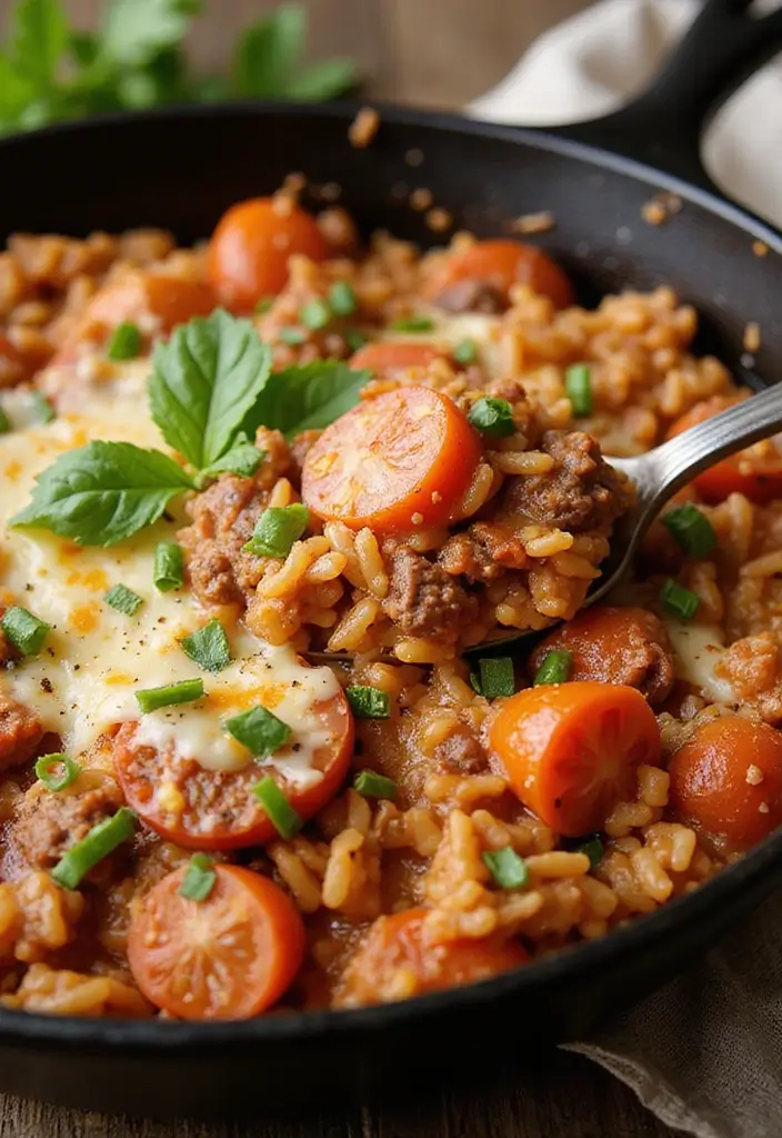 28 Ground Beef and Rice Recipes That Make Dinner Easy - 18. Italian Beef and Rice Skillet