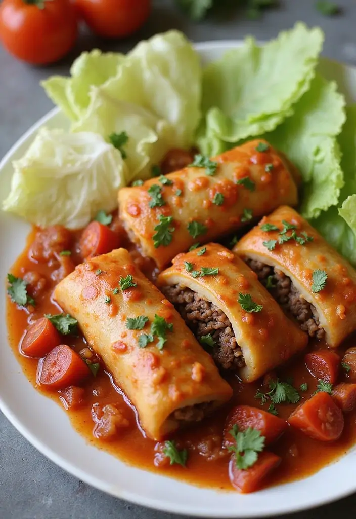 28 Ground Beef and Rice Recipes That Make Dinner Easy - 19. Ground Beef and Rice Cabbage Rolls