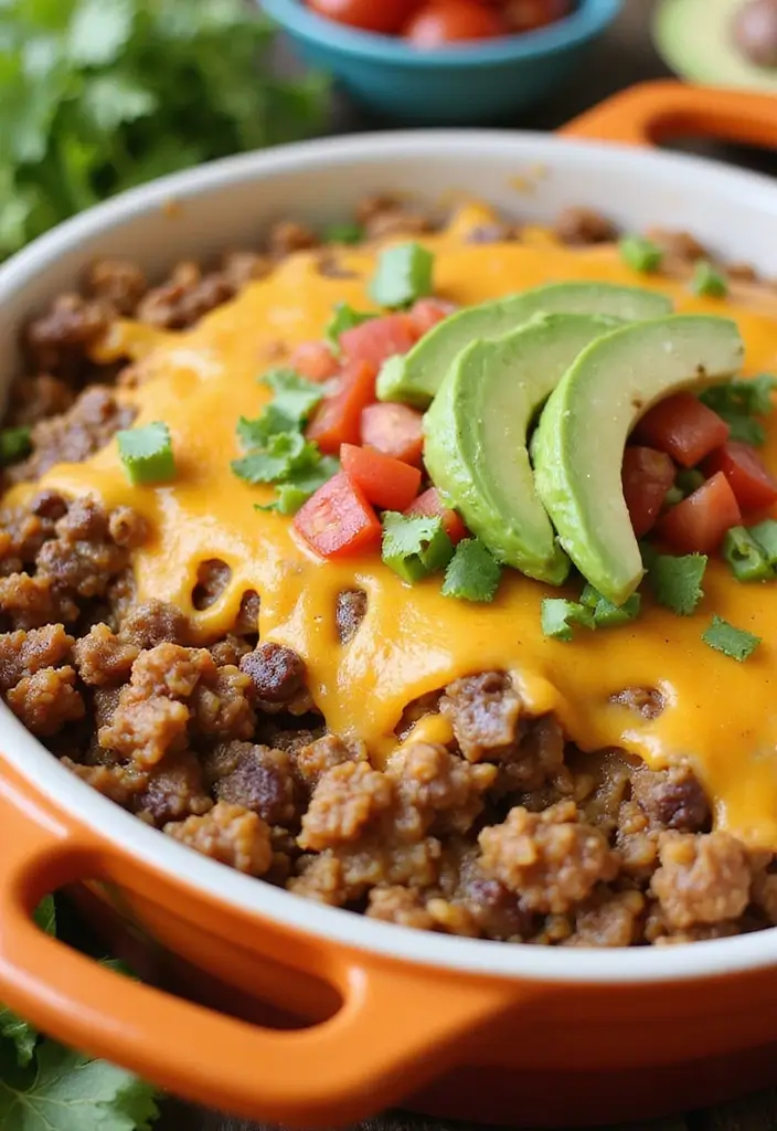 28 Ground Beef and Rice Recipes That Make Dinner Easy - 20. Ground Beef and Rice Taco Bake