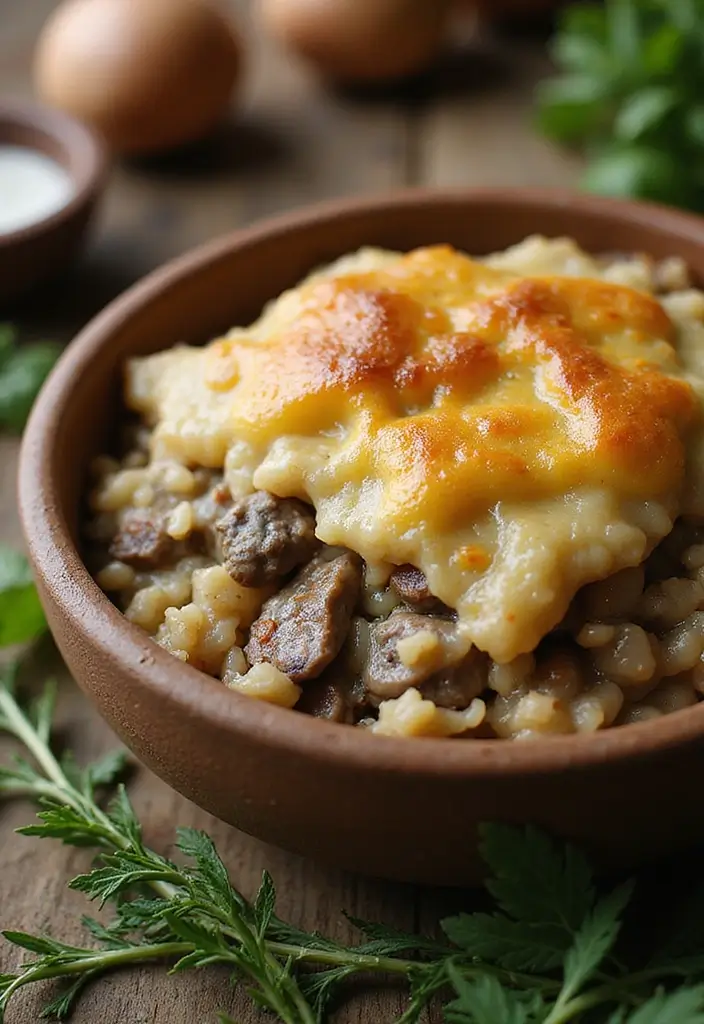 28 Ground Beef and Rice Recipes That Make Dinner Easy - 21. Beef and Rice Casserole with Cream of Mushroom