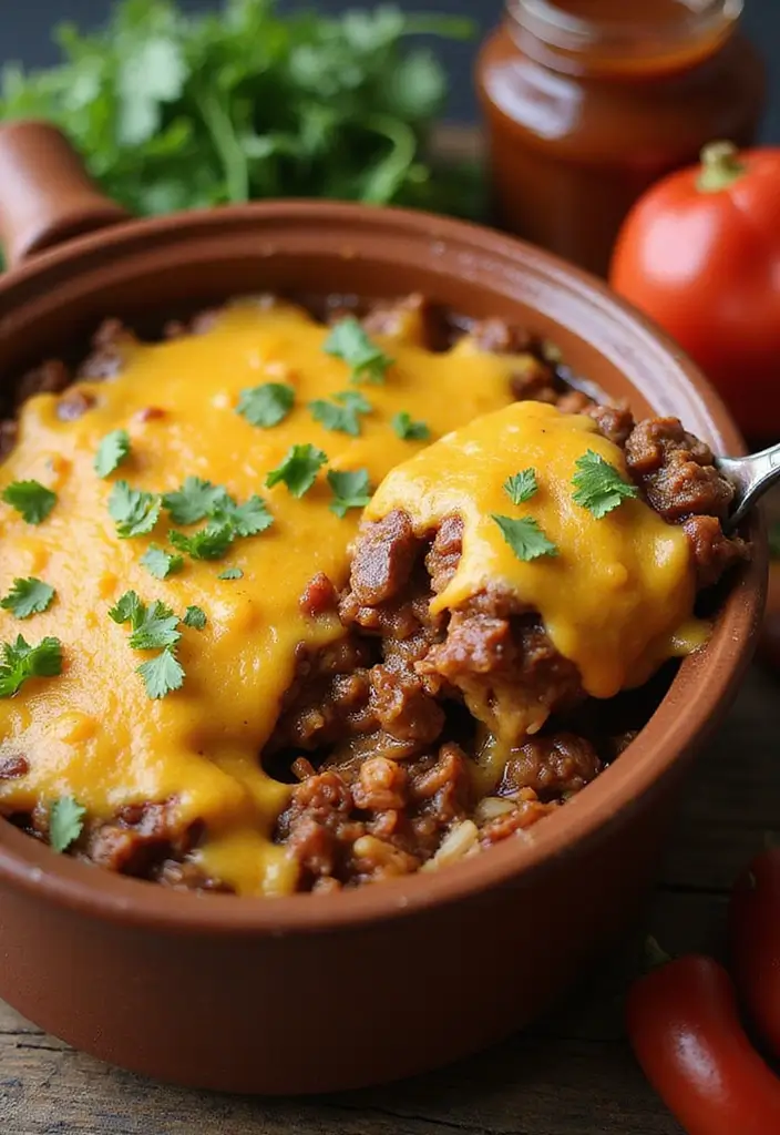 28 Ground Beef and Rice Recipes That Make Dinner Easy - 22. BBQ Beef and Rice Casserole