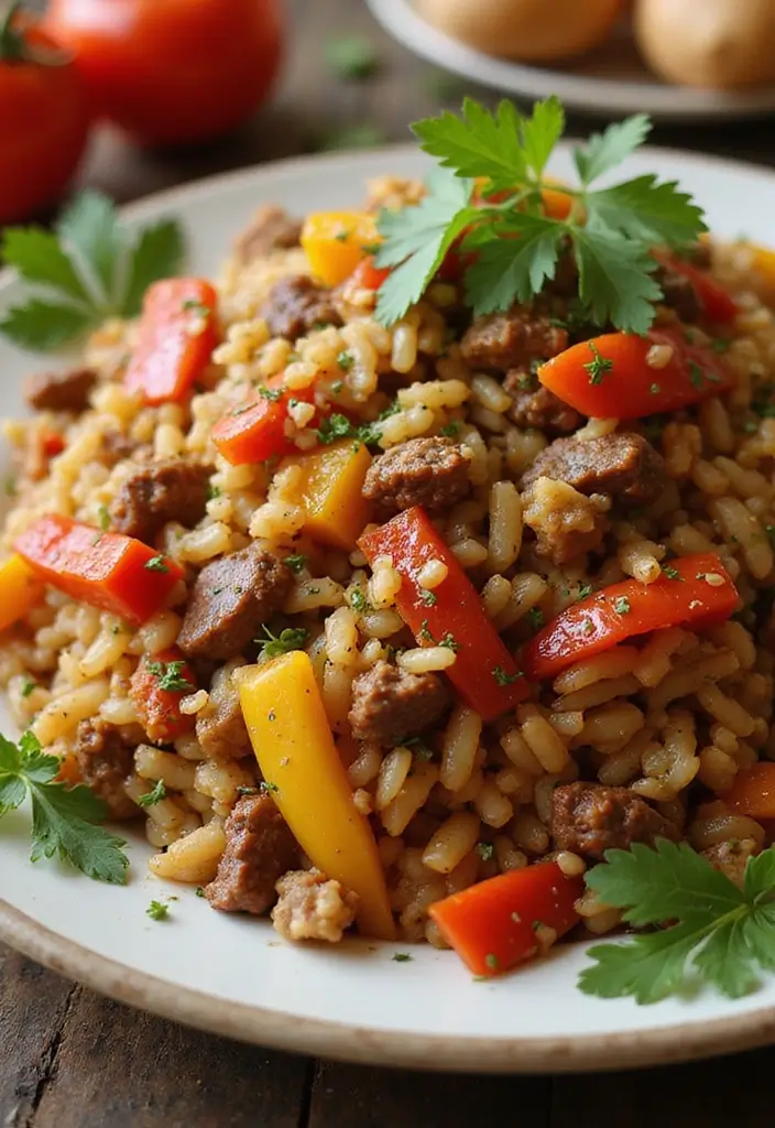28 Ground Beef and Rice Recipes That Make Dinner Easy - 23. Ground Beef and Rice Jambalaya