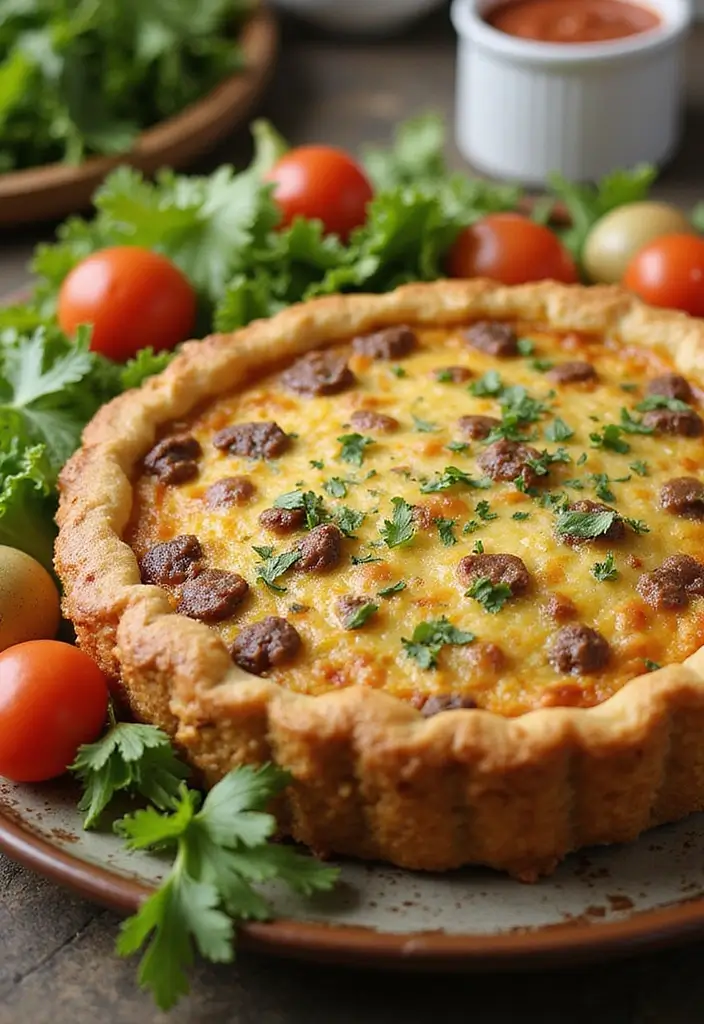 28 Ground Beef and Rice Recipes That Make Dinner Easy - 24. Ground Beef and Rice Quiche