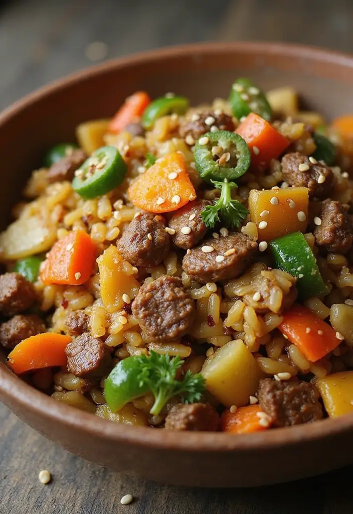 28 Ground Beef and Rice Recipes That Make Dinner Easy - 25. Ground Beef and Rice Stir-Fry
