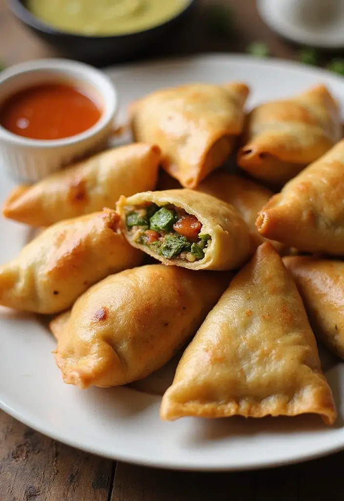 28 Healthy Dinner Recipes for Picky Eaters the Whole Family Will Enjoy - 14. Veggie-Packed Samosas
