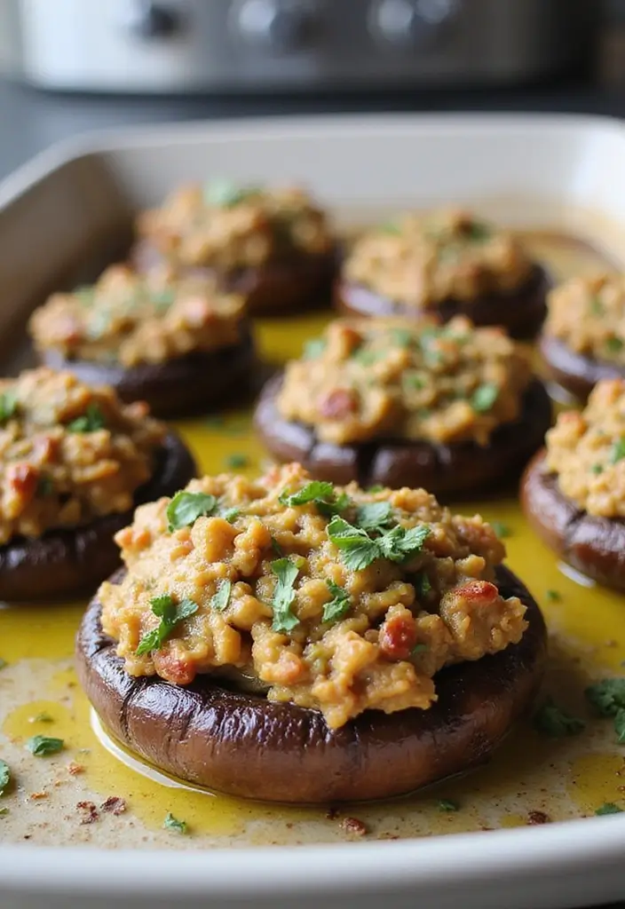 28 Healthy Dinner Recipes for Picky Eaters the Whole Family Will Enjoy - 23. Spinach and Feta Stuffed Portobello Mushrooms