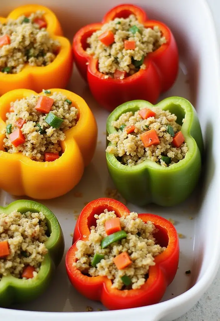 28 Healthy Dinner Recipes for Picky Eaters the Whole Family Will Enjoy - 5. Quinoa-Stuffed Bell Peppers