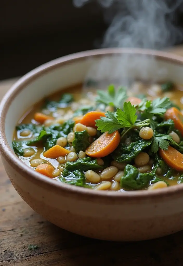 28 Healthy Dinner Recipes for Two That Are Quick and Easy - 15. Lentil Soup with Spinach