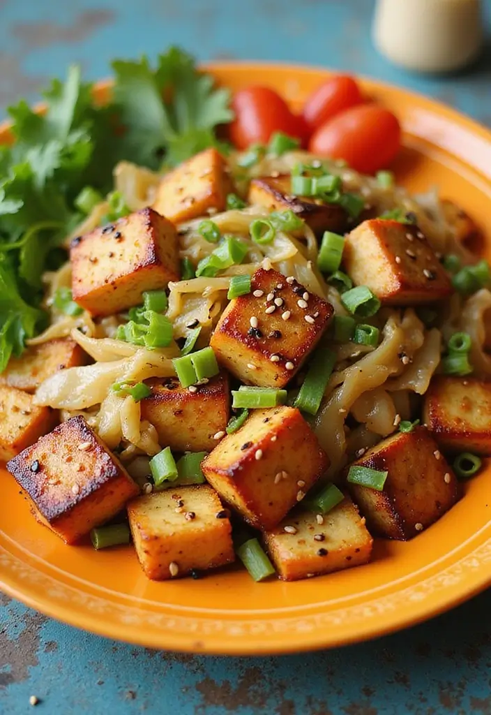 28 Healthy Dinner Recipes for Two That Are Quick and Easy - 23. Cabbage Stir-Fry with Tofu