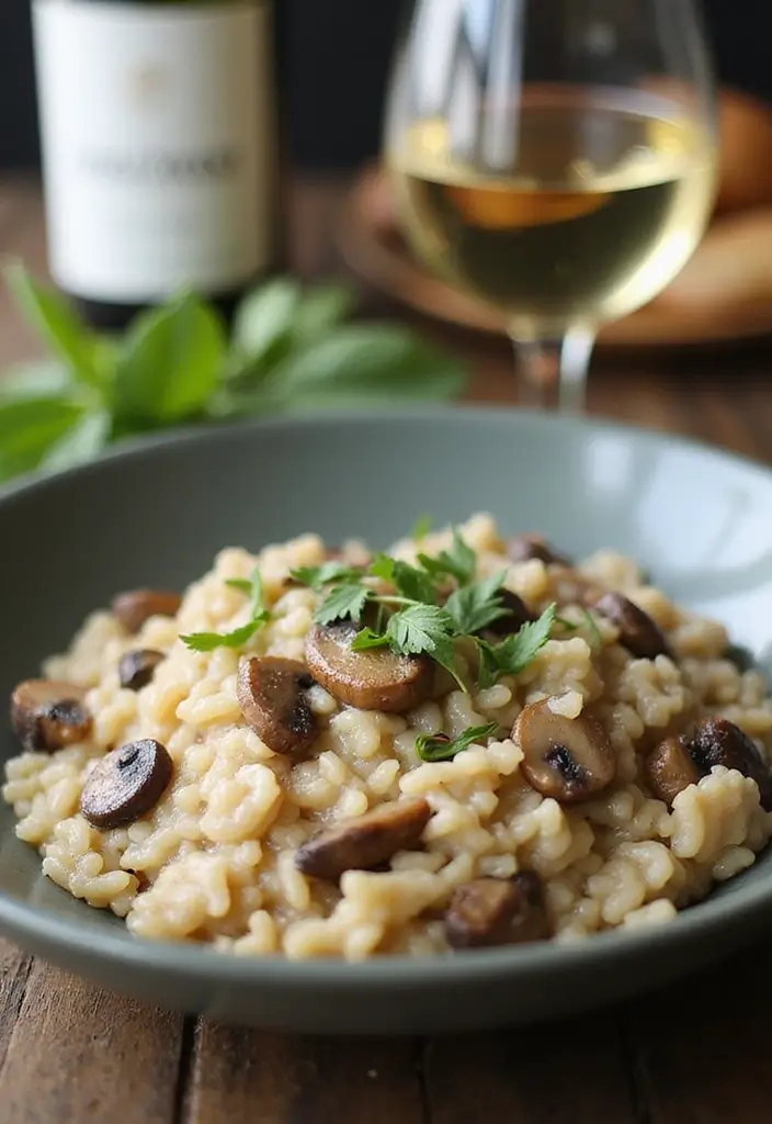 28 Healthy Dinner Recipes for Two That Are Quick and Easy - 25. One-Pot Mushroom Risotto