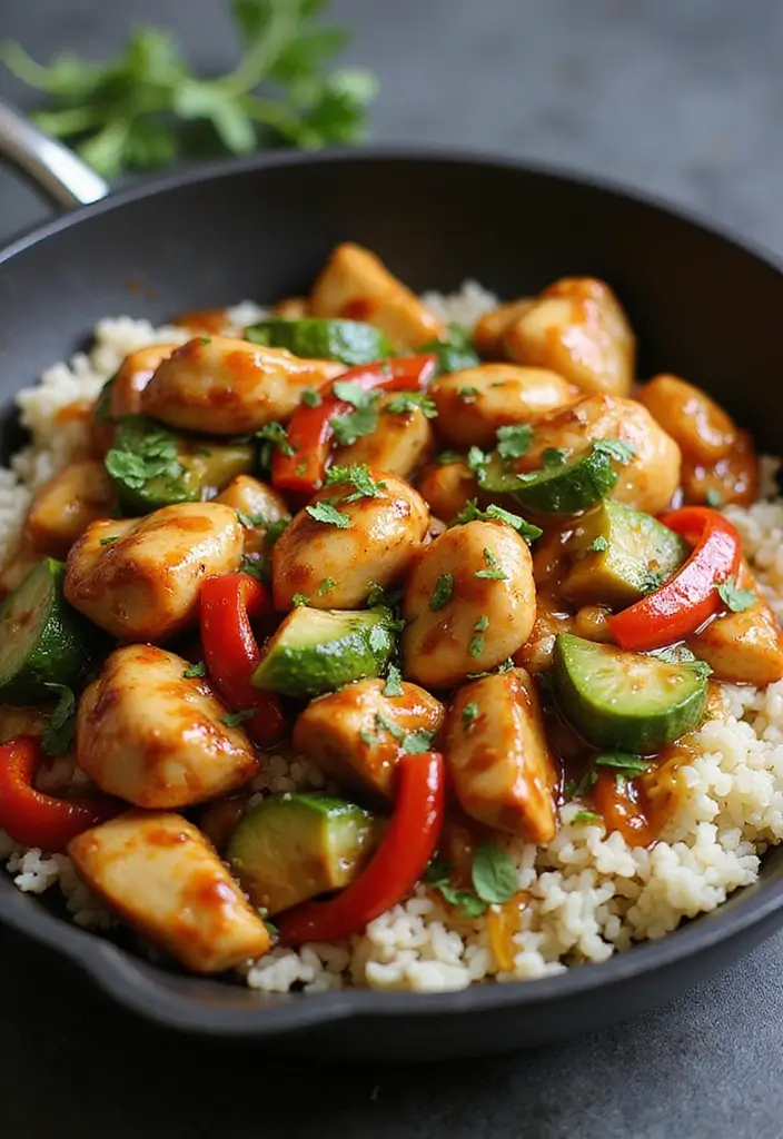 28 Healthy Dinner Recipes for Two That Are Quick and Easy - 3. Teriyaki Chicken Stir-Fry