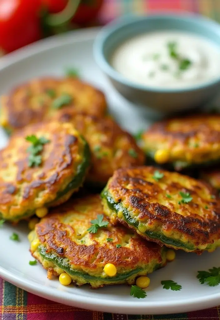 28 Healthy Fall Dinner Recipes for Clean Eating Comfort - 14. Zucchini and Corn Fritters