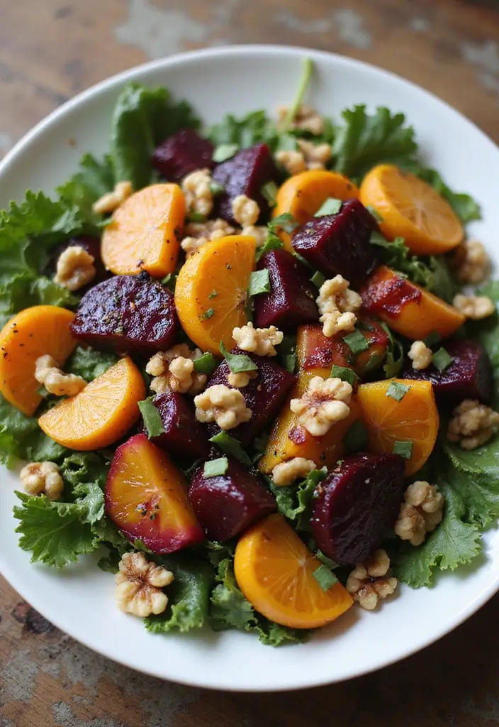28 Healthy Fall Dinner Recipes for Clean Eating Comfort - 22. Roasted Beet and Walnut Salad
