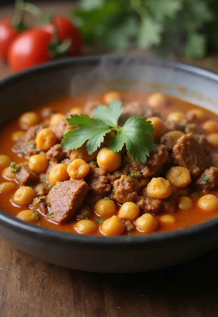 28 Healthy Ground Beef Recipes for Clean Eating Dinners - 11. Ground Beef & Chickpea Curry