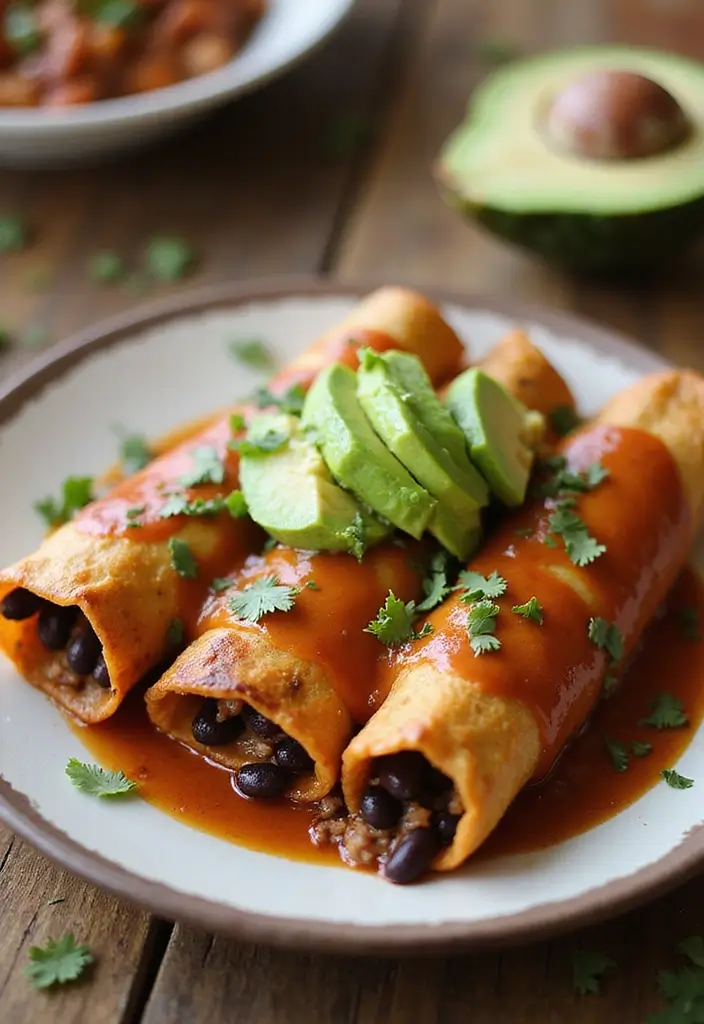 28 Healthy Ground Beef Recipes for Clean Eating Dinners - 20. Beef & Black Bean Enchiladas