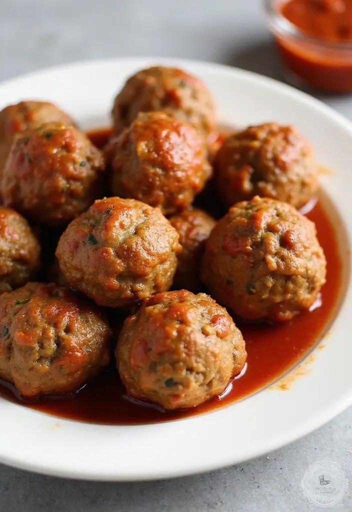 30 Easy 3 Ingredient Ground Beef Dinner Recipes - 16. Ground Beef Meatballs