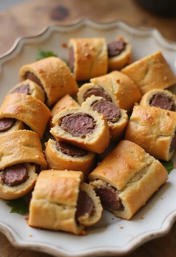 30 Easy 3 Ingredient Ground Beef Dinner Recipes - 28. Beef Wellington Bites
