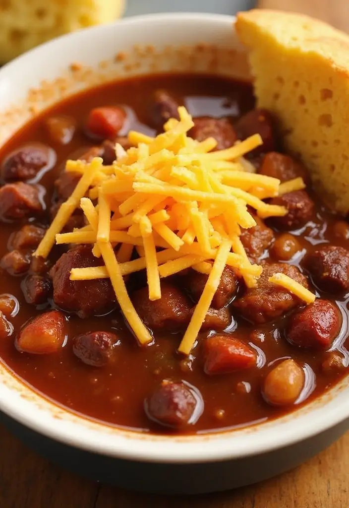 30 Easy 3 Ingredient Ground Beef Dinner Recipes - 5. One-Pot Beef Chili