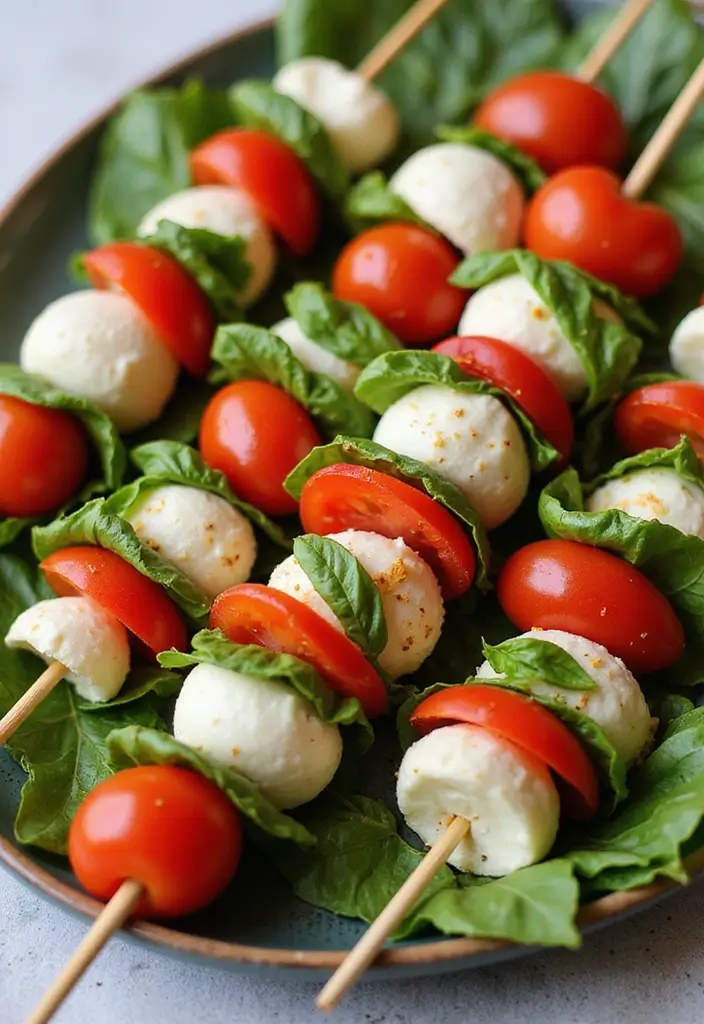 30 Easy Dinner Recipes for Picky Eaters That Actually Work - 24. Caprese Salad Skewers