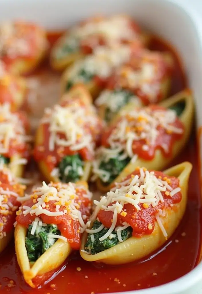 30 Easy Dinner Recipes for Picky Eaters That Actually Work - 25. Spinach and Cheese Stuffed Shells