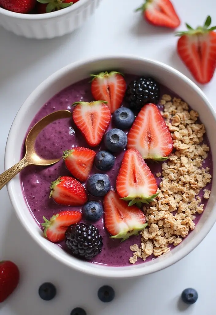 30 Easy Dinner Recipes for Picky Eaters That Actually Work - 27. Berry Smoothie Bowl