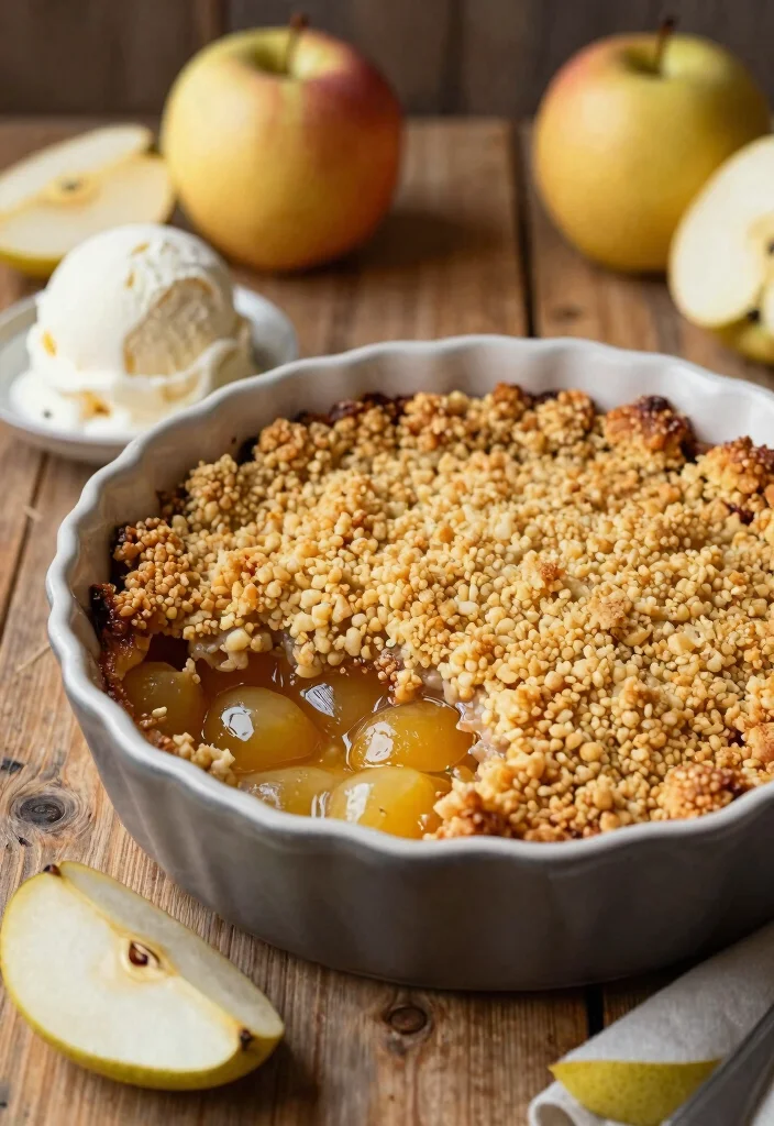 10 Bread Machine Dessert Recipes for Easy Sweet Baking 5. Apple Pear Crumble 0