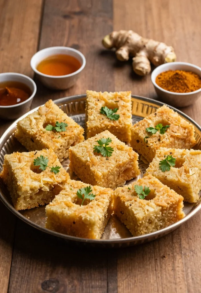 10 Chai Dessert Recipes with Warm Spiced Flavor 5. Chai Masala Dhokla 0