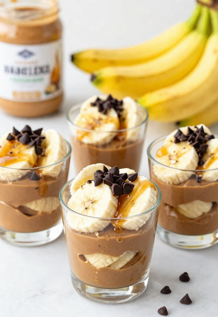 10 Easy Dessert Cup Recipes for Quick No Bake Treats 4. Peanut Butter Banana Cups 0