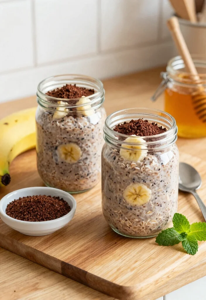 10 Healthy Cocoa Powder Recipes for Clean Chocolate Flavor 1. Cocoa Nibs and Banana Overnight Oats 0