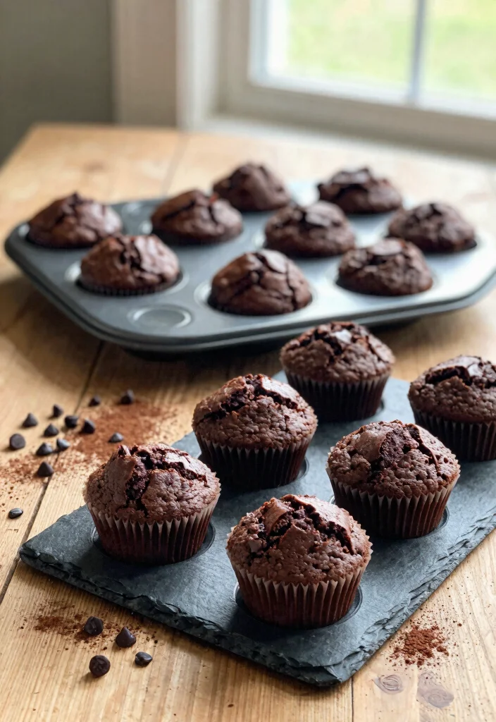 10 Healthy Cocoa Powder Recipes for Clean Chocolate Flavor 3. Double Chocolate Protein Muffins 0