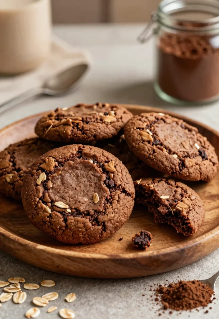 10 Healthy Cocoa Powder Recipes for Clean Chocolate Flavor 9. Healthy Cocoa Oatmeal Cookies 0