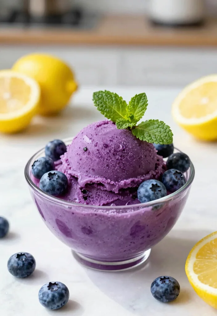 10 Healthy Frozen Blueberry Recipes for Easy Antioxidant Boosts 100 10 Healthy Frozen Blueberry Recipes for Easy Antioxidant Boosts 10. Blueberry Lemonade Sorbet 0