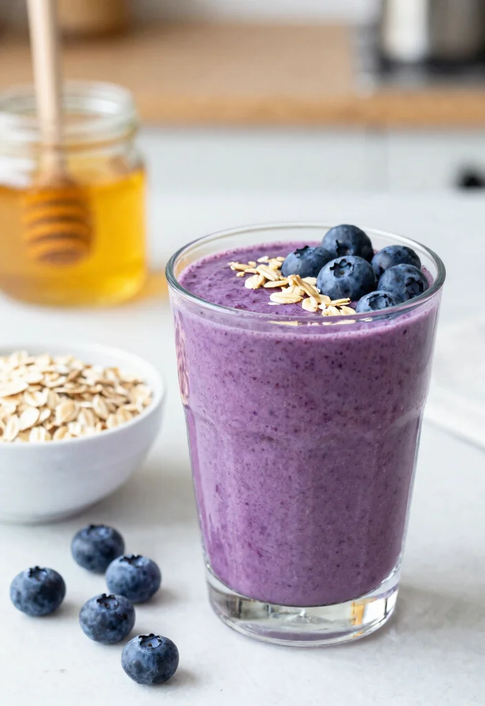 10 Healthy Frozen Blueberry Recipes for Easy Antioxidant Boosts 23 10 Healthy Frozen Blueberry Recipes for Easy Antioxidant Boosts 3. Blueberry Oatmeal Smoothie 0