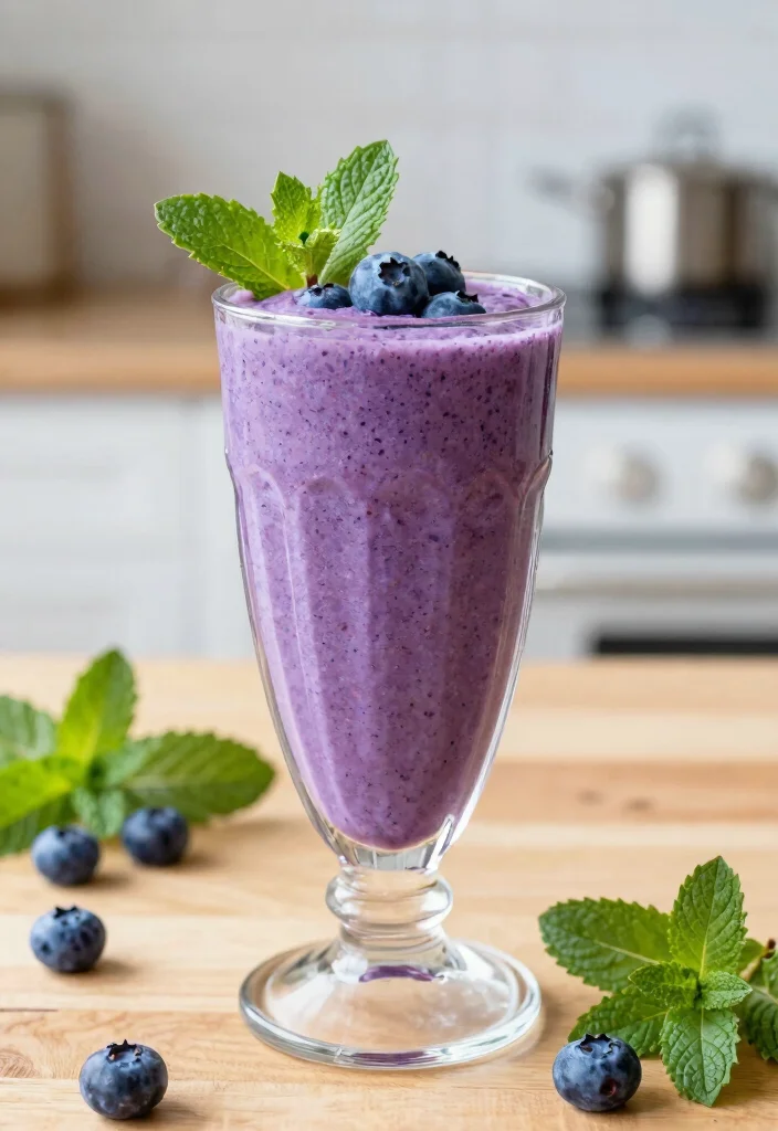 10 Healthy Frozen Blueberry Recipes for Easy Antioxidant Boosts 78 10 Healthy Frozen Blueberry Recipes for Easy Antioxidant Boosts 8. Refreshing Blueberry Mint Smoothie 0